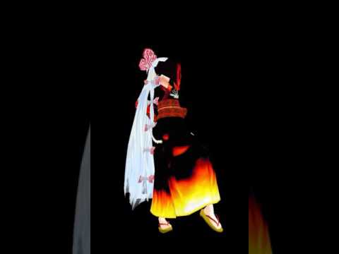 [東方MMD]藤原妹紅でサイバーサンダーサイダー