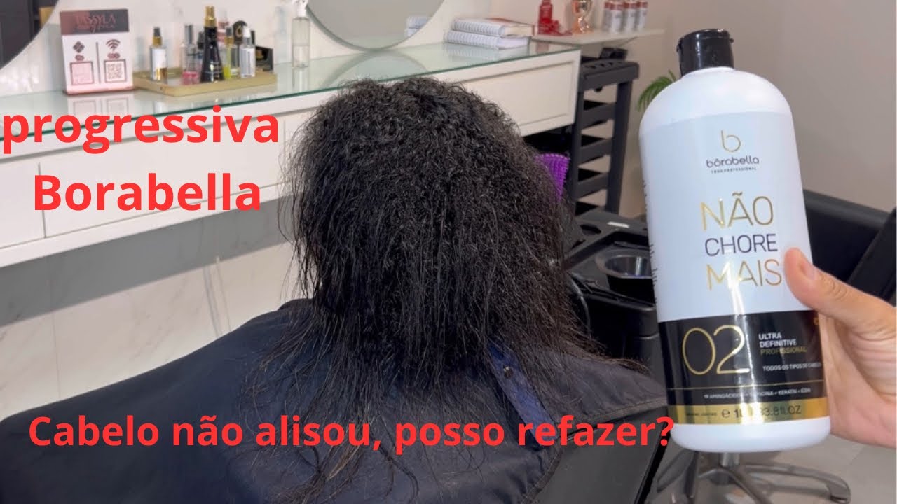 PROGRESSIVA BORABELLA NÃO CHORE MAIS EM CABELO CACHEADO