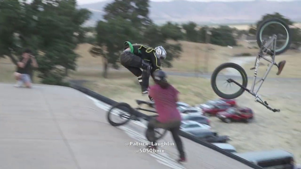 Big Daddy Attempts the Bike Transfer on the Mega Ramp