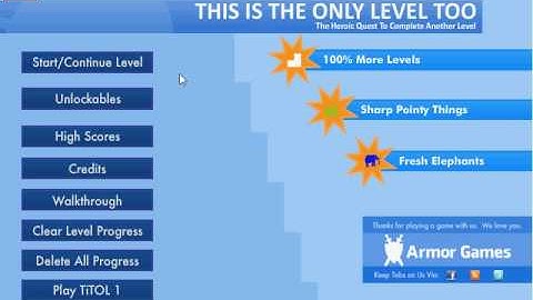 This is the only level too easter egg!!!