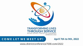 Rotary District 7030: Conference 2022 - Day 1 - Report on Interact