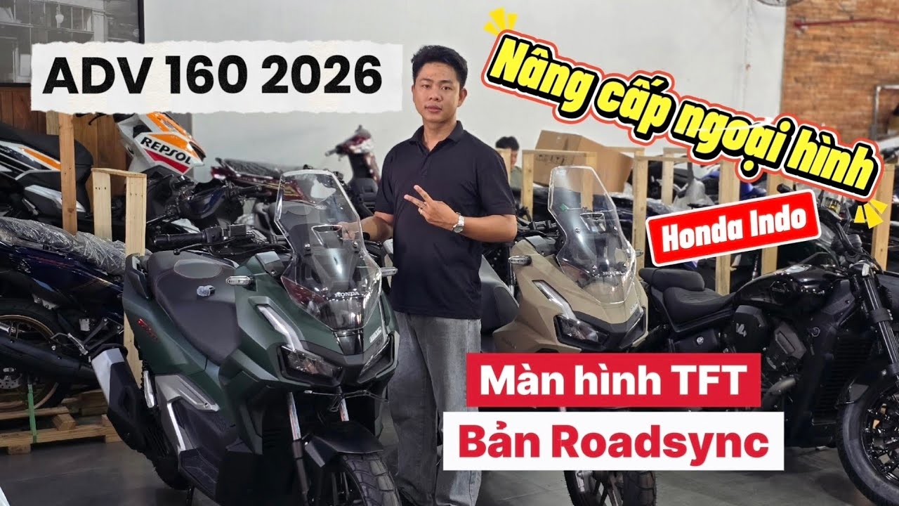 Honda ADV 160 2026 đã có hàng, nâng cấp nhẹ ngoại hình, thêm bản ...