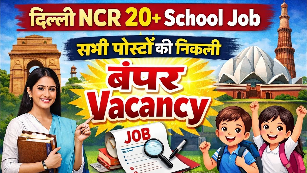 🙋‍♀️Sunday School Job Vacancy | Delhi NCR Latest Teaching Jobs📚 Delhi All Area School Job 🙋