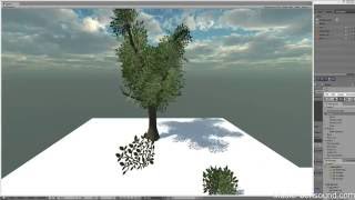Finished tree in unity