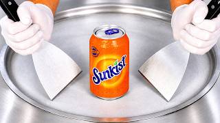 ASMR | Ice Cream Rolls - Sunkist Orange Flavor