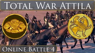 Total War Attila  Online Battle 4  Huns Vs Sassanids