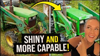 Tractor makeover! Adding WEIGHT & SHINE to our beloved John Deere 650!