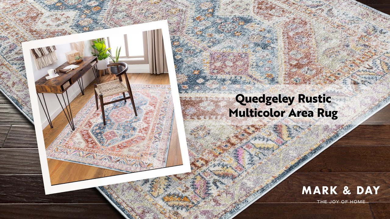 Quedgeley Rustic Multicolor Area Rug