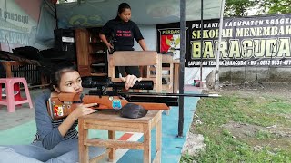 Beautiful Girl Who Is Good at Shooting at PERBAKIN