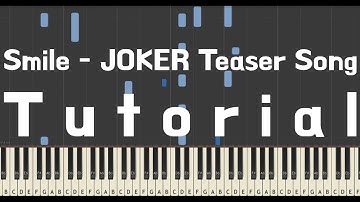 Smile - JOKER Teaser Trailer song piano(조커 예고편 OST) Tutorial | 방구석오타쿠