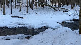 Winter stream - Mount Mansfield State Park