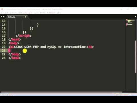 Jquery + Ajax in PHP Introduction - YouTube