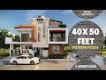 P716 40X50 Feet | 2000 Sqft | 5 Bedrooms | Modern House With Interior In...