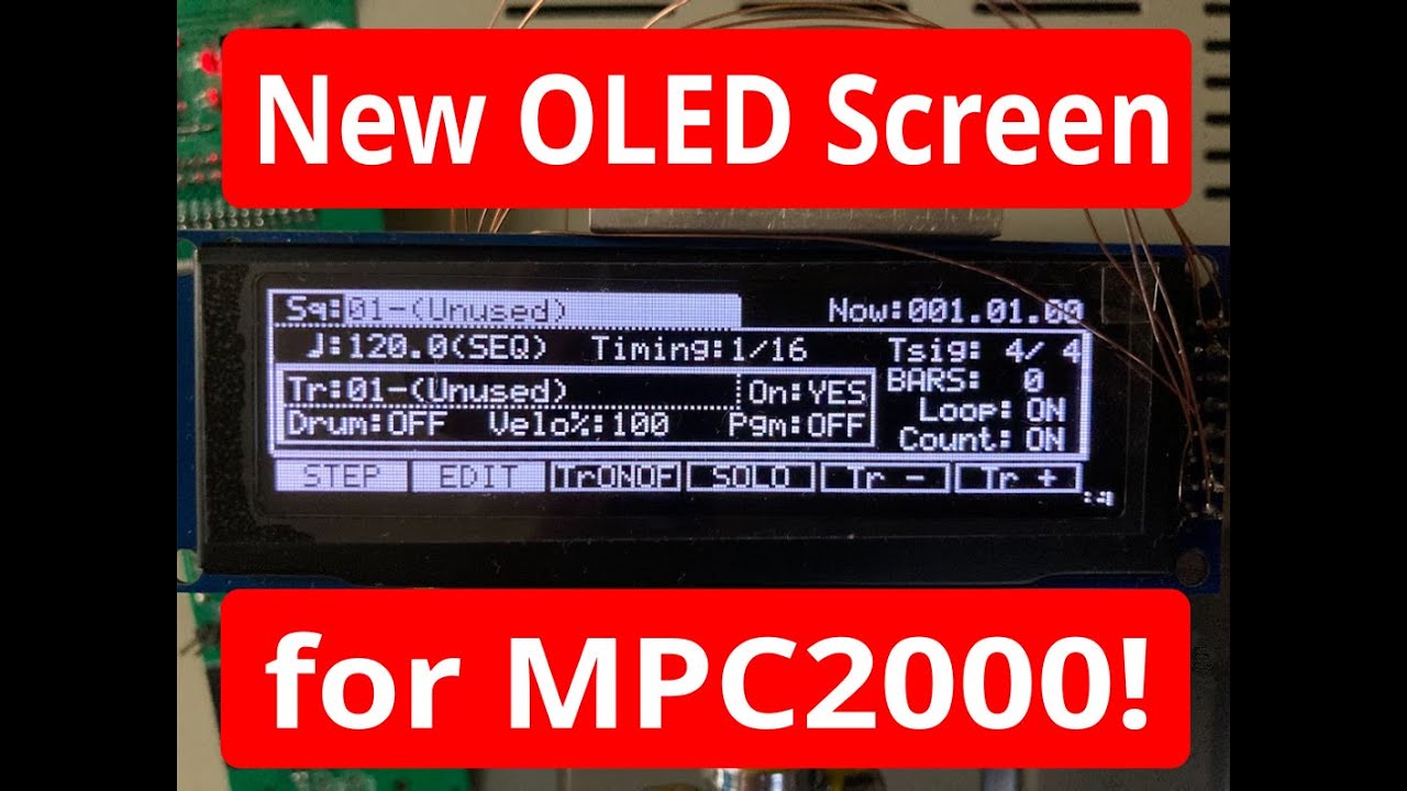 I Built a Custom OLED Screen for the MPC2000 & MPC2000XL