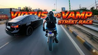 Vamp Vs Virtus Street Race 🔥| How To Shoot Pov Shot On Motorcycle?
