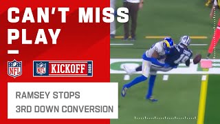 Jalen Ramsey Uses Hit Stick to Break Up 3rd Down Conversion