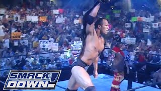 Hollywood Hulk Hogan & The Rock Vs The Un-Americans Christian & Lance Storm Part 1 - SMACKDOWN!