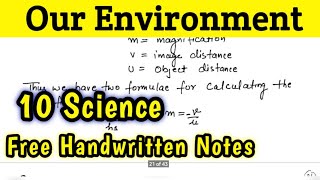 Our Environment Handwritten Notes|| 10 Science #CBSE/NCERT #ndjtuitionnotes