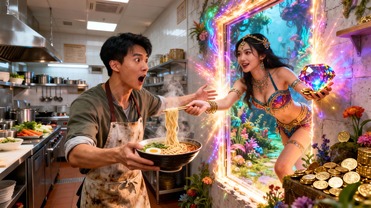 店主をナメるな！俺の厨房は美女と財宝だらけの異世界に通じている！