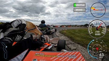 Lydd Kart Circuit - Rotax Practice - 19 Jul 23 - 2 Stroke Karting - GoPro Hero10 4k50fps - Dashware