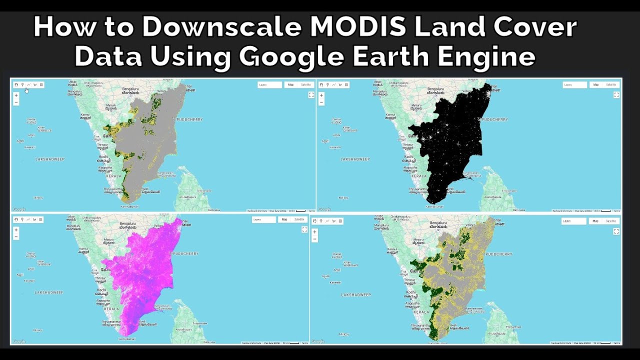 How to Downscale MODIS Land Cover Data Using Google Earth Engine - YouTube