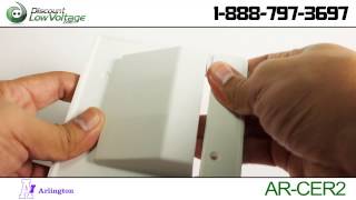 Arlington Industries CER2 Reversible Two-Piece Cable Entrance Plate