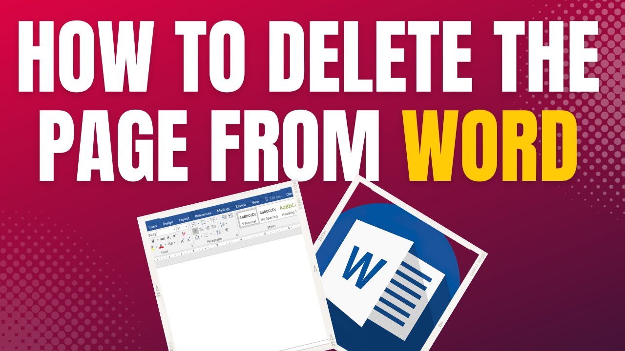 How to delete the page from Microsoft word microsoftword tutorial