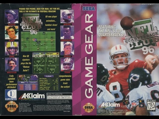 NFL Quarterback Club 96 (Sega Game Gear) - Dolphins vs. Colts - YouTube