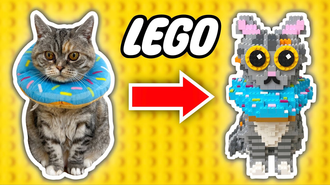 I Built My Cat Out Of LEGO (Life-Sized!) Bella Edition