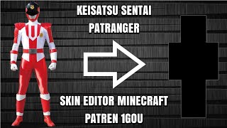 Skin Minecraft Super Sentai - Keisatsu Sentai Patranger - Patren 1Gou