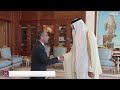 Son Altesse l'Émir accueille l'ambassadeur de l'Égypte à l'occasion de la fin de son mandat
