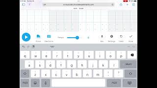 How to play “Never Gonna Give You Up” by Rick Astley tutorial |Chrome music lab