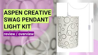 Review Of The Aspen Creative Swag Pendant Light Conversion Kit Easy Lighting Upgrade