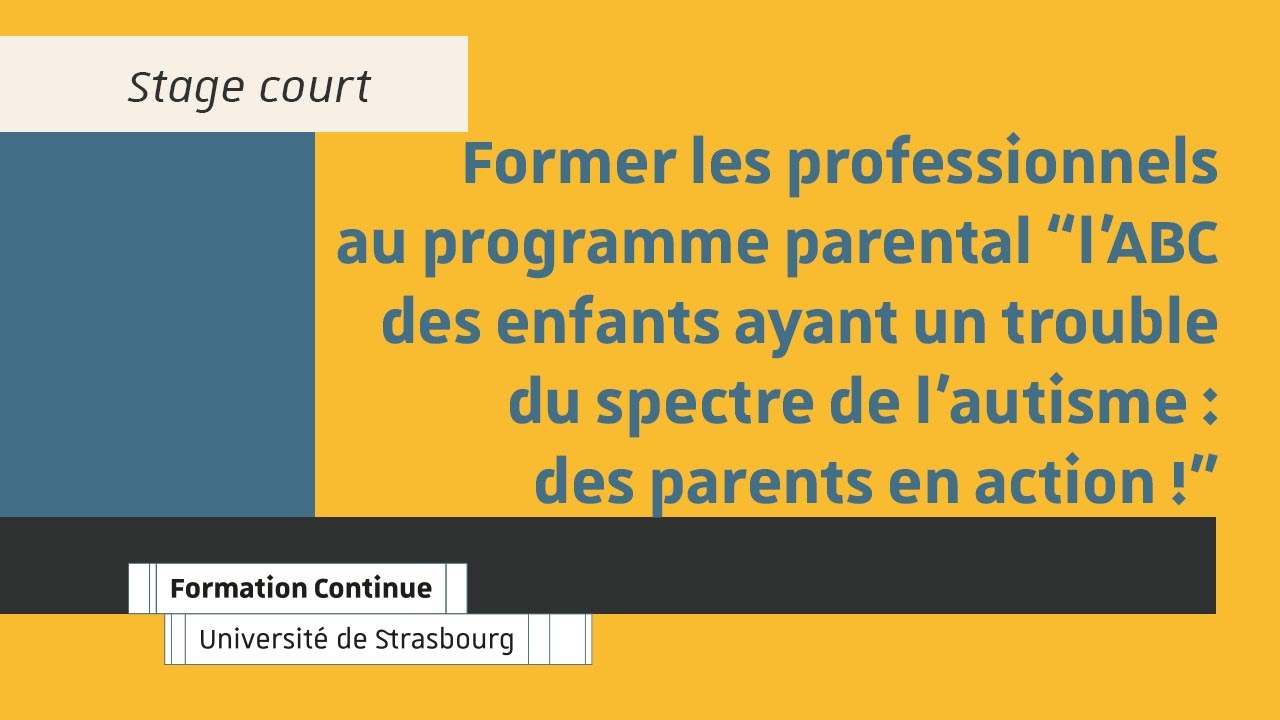 Former les professionnels au programme parental 