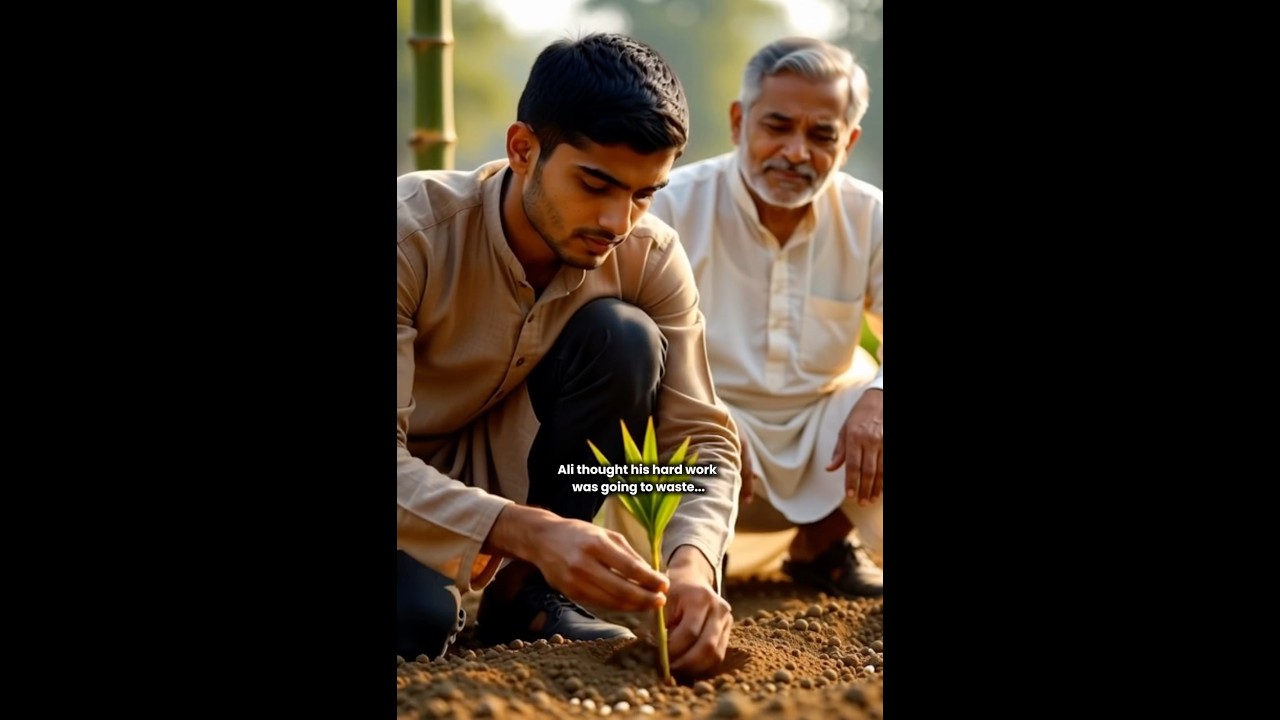 Ali thought his hard work was going to waste... 🎋 