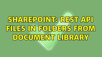 Sharepoint: REST API Files in Folders from Document Library