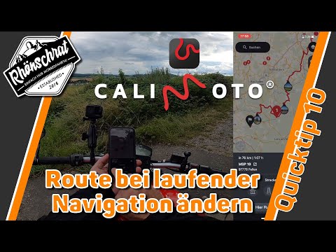 Calimoto - Change route while navigation is running | #quicktips | QT10