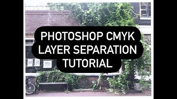 Photoshop For Screen Printing - CMYK Layer Separation Tutorial