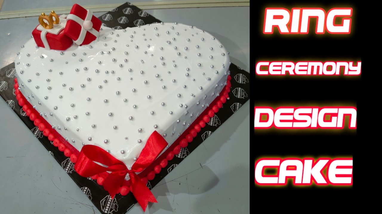 Best Engagement Cake Ring box Cake Ring Ceremony Cake JDCake YouTube