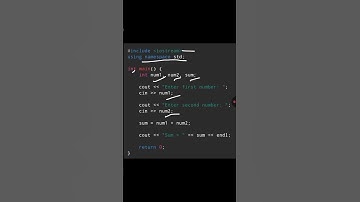 Program to add two numbers in C++. #cpp #programming #coding #trending