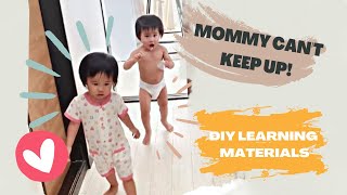 TWINS&#39; UPDATE + DIY LEARNING MATERIALS | WANDERING MIRACLE