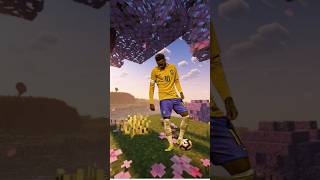 The Minecraft Football Trend Everyone Is Trying ⚽️🥅#minecraft #minecraftbuild #football #neymarjr