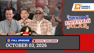 Former Senator Antonio Trillanes IV sa KWATRO ALAS UNFILTERED | OCTOBER 03, 2026 (Full Episode) screenshot 5