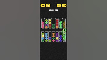 Ball Sort - Color Puzzle Game - Level 307 - Walkthrough SOLVED by RobotPlayer AI!!!