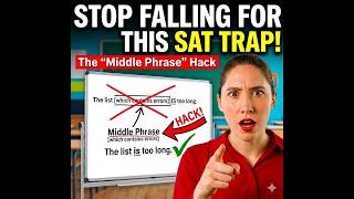 SAT Grammar Just Got Easier With This One Technique. #SATwriting #Satprep #sat