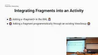 Intro to Android Development: Lecture 5 - Fragments, Navigation, and Networking Wealth