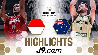 Big Q3 propels Australia 🇦🇺 to huge W over Indonesia  🇮🇩  | J9 Highlights | Asia Cup 2025 Qualifiers