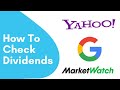 How to Check Dividends 📈