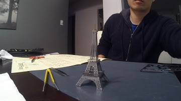 Metal Earth: Eiffel Tower Paris 3d metal model time lapse