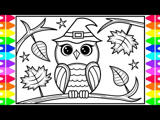HOW TO DRAW AN OWL FOR KIDS 🍁⭐️🦉Owl Drawing and Coloring Page for Kids - YouTube how-to-draw-an-owl-for-kids-owl-drawing-and-coloring-page-for-kids-youtube